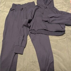 Women's Cropped Hoodie and Jogger Set